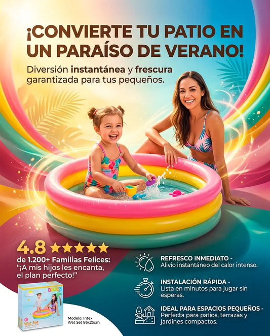 Piscina para Niños | Diversión acuática sin tener que salir de casa🌈💦☀️