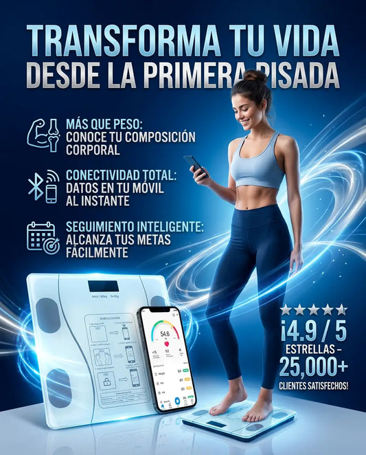 BÁSCULA INTELIGENTE | Monitorea tu salud y transforma tu bienestar